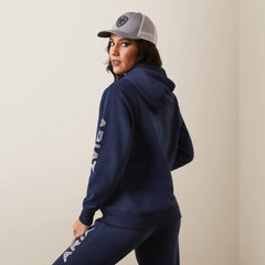 Ariat Logo Hoodie Women - NAVY ECLIPSE