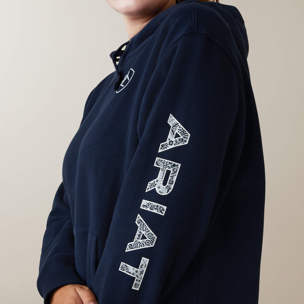 Ariat Logo Hoodie Women - NAVY ECLIPSE
