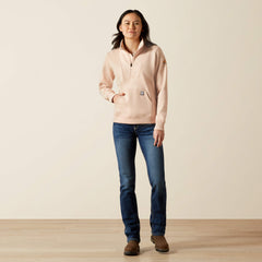 Rebar Traverse Funnel Neck Sweatshirt Women - CAMEO ROSE