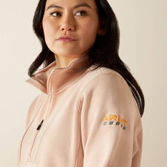 Rebar Traverse Funnel Neck Sweatshirt Women - CAMEO ROSE