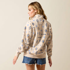 Sapphire 1/2 Zip Sweatshirt Women - OATMEAL HEATHER