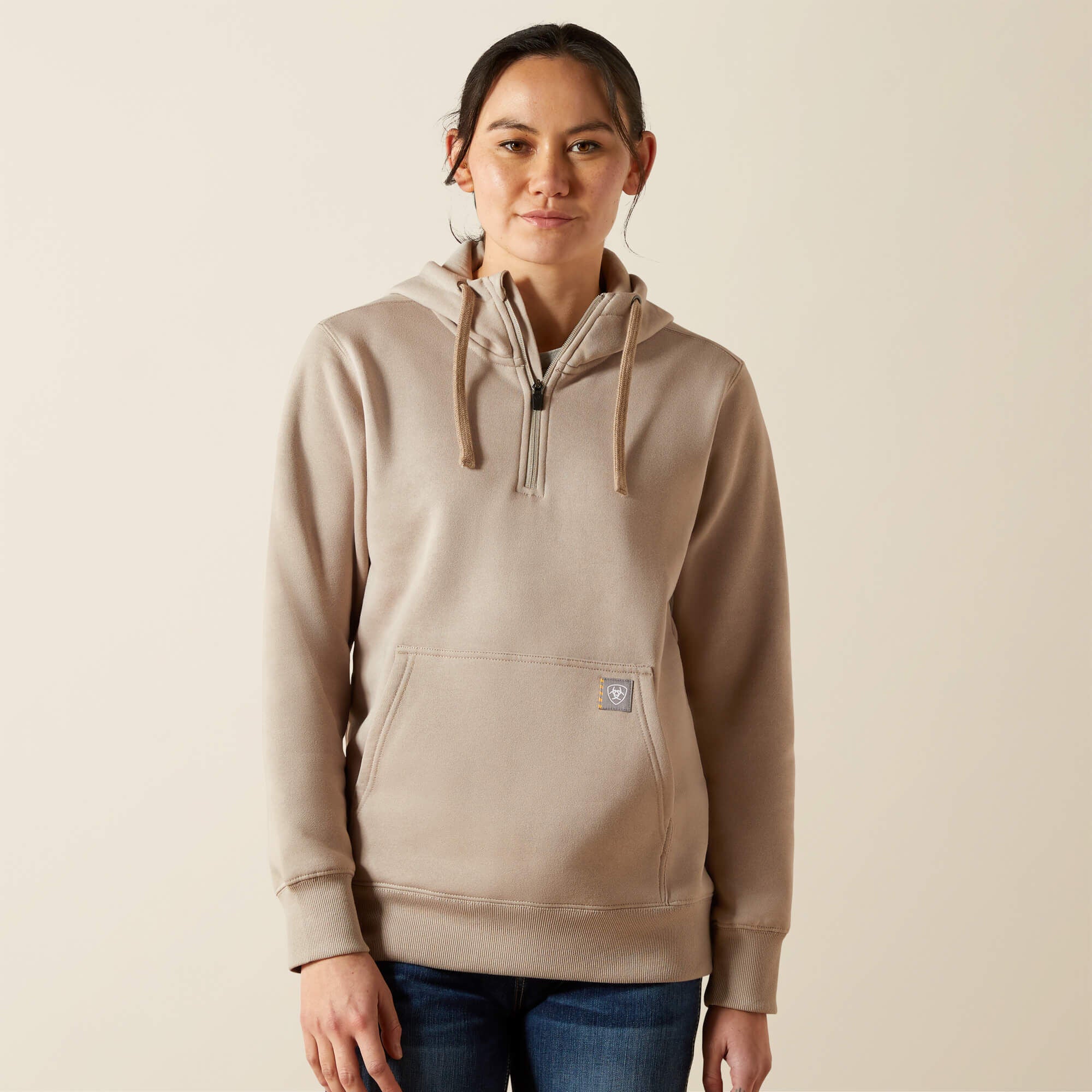 Rebar Skill Set 1/2 Zip Hoodie Women - STRING