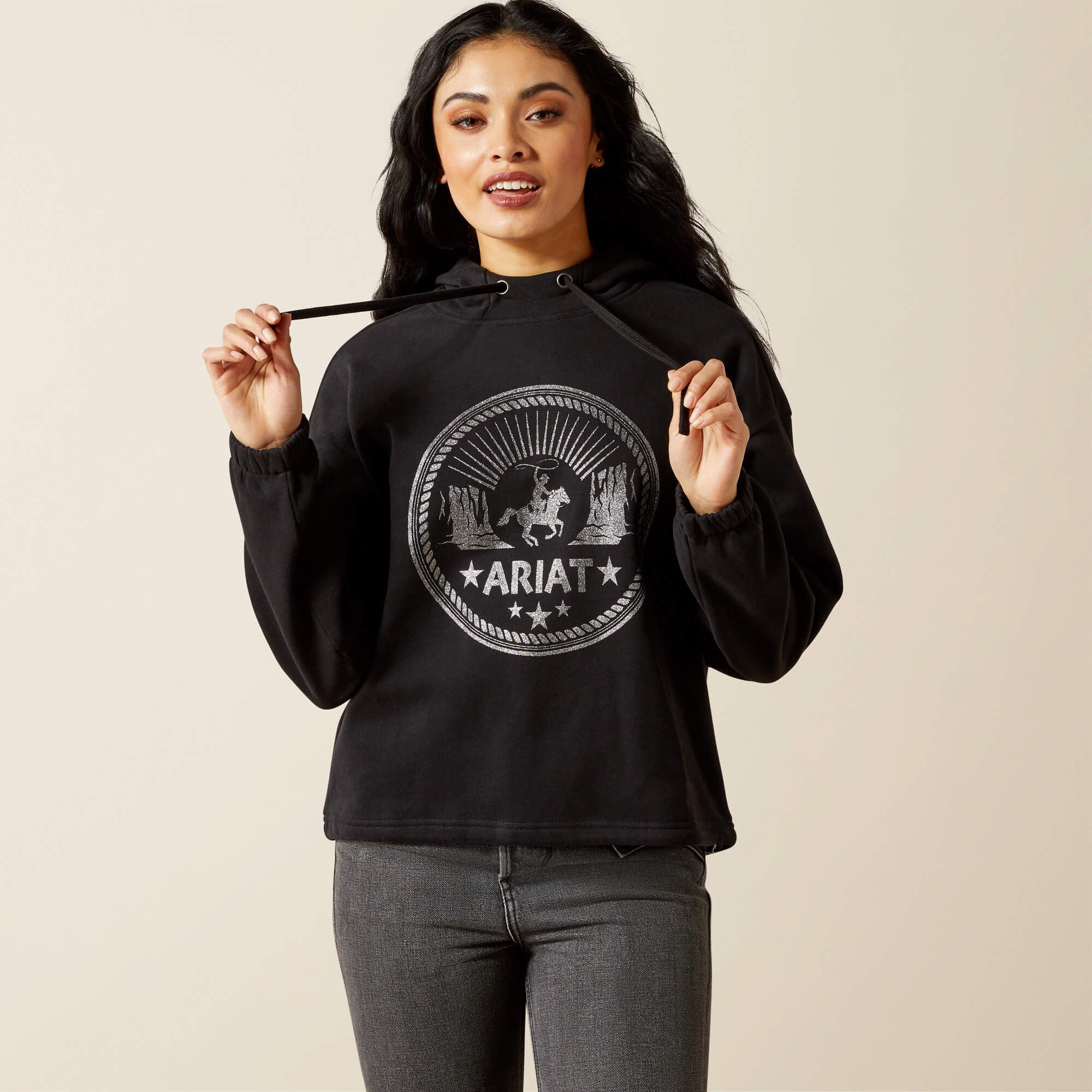 Essential Hoodie Women - BLACK