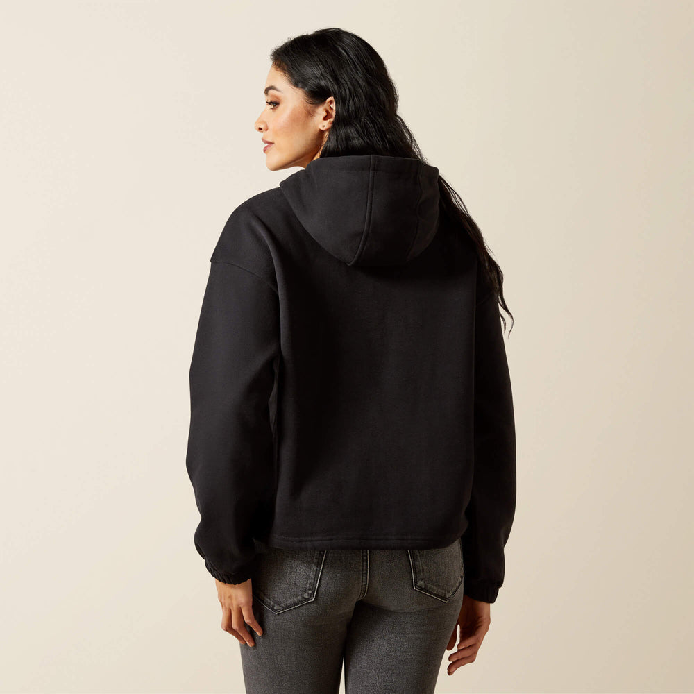 Essential Hoodie Women - BLACK