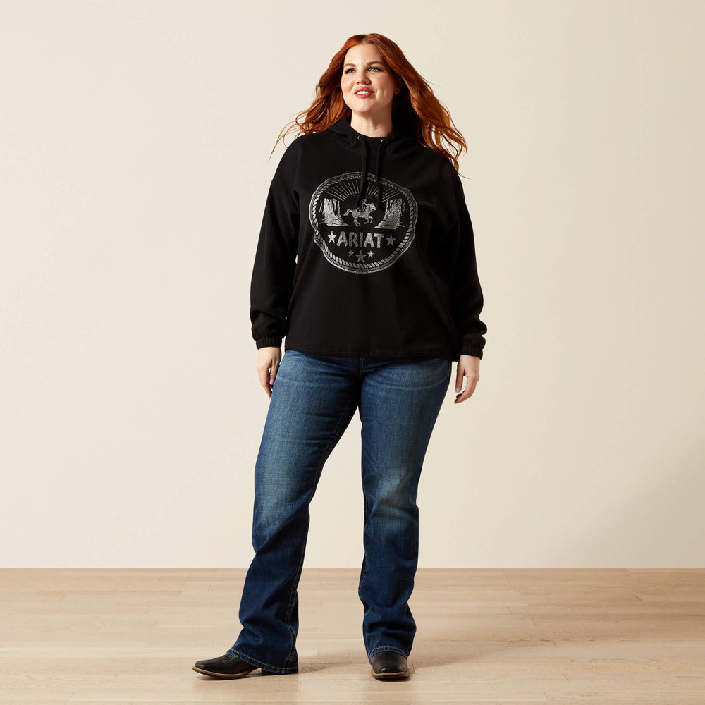 Essential Hoodie Women - BLACK