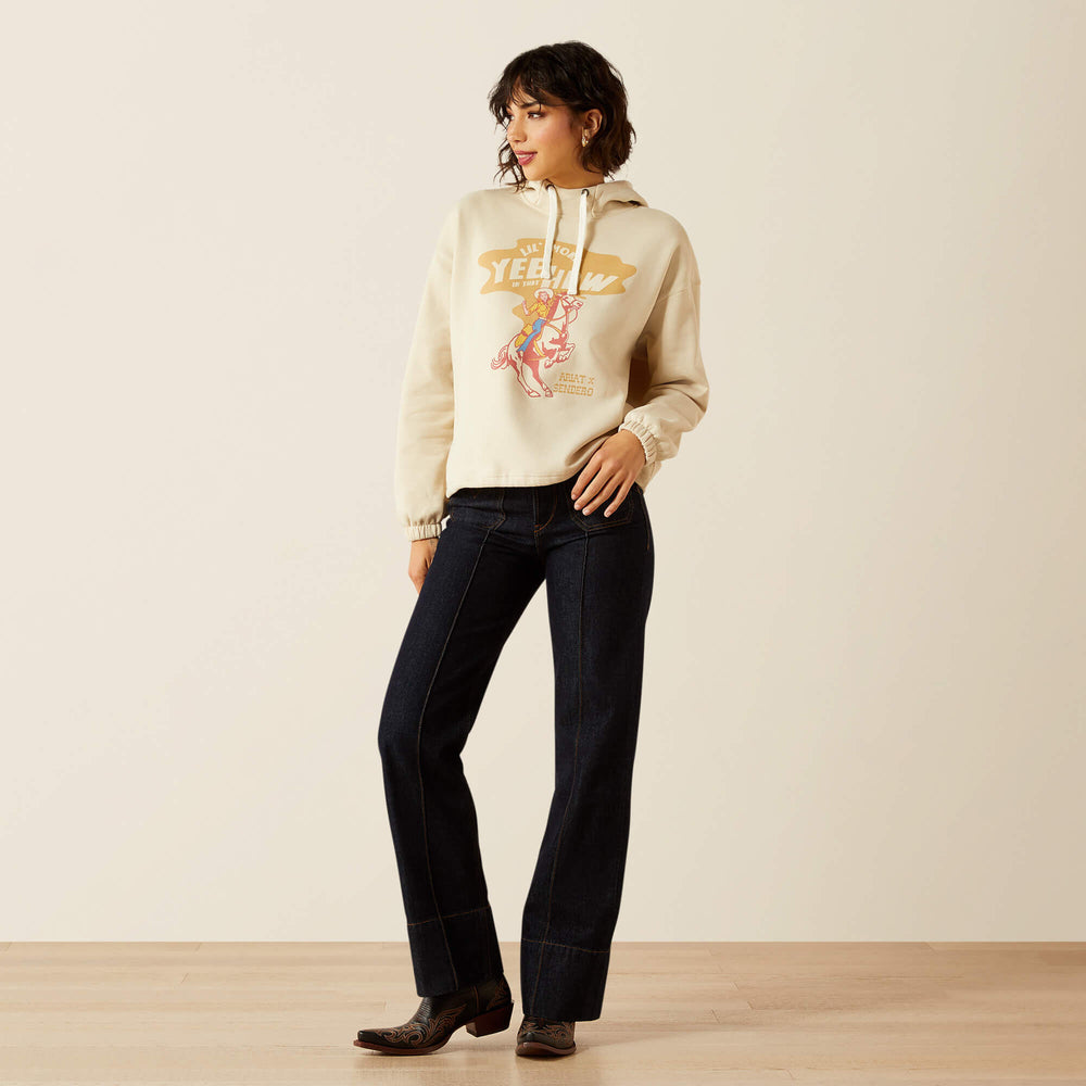 Essential Sendero Yeehaw Hoodie Women - OYSTER GREY