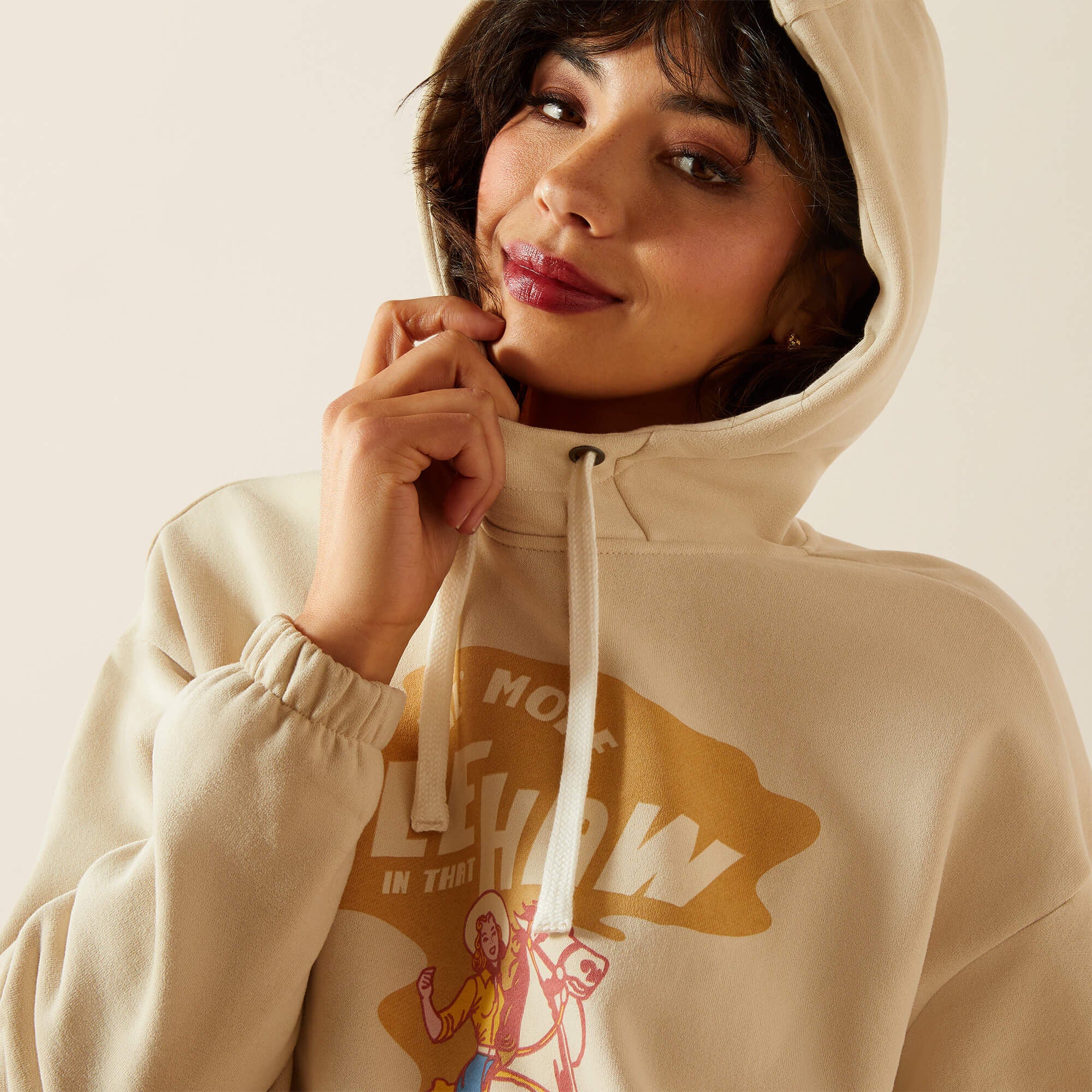 Essential Sendero Yeehaw Hoodie Women - OYSTER GREY