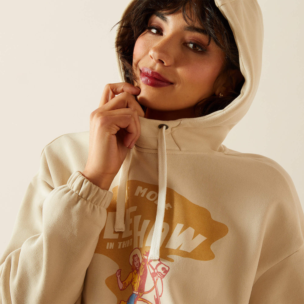 Essential Sendero Yeehaw Hoodie Women - OYSTER GREY