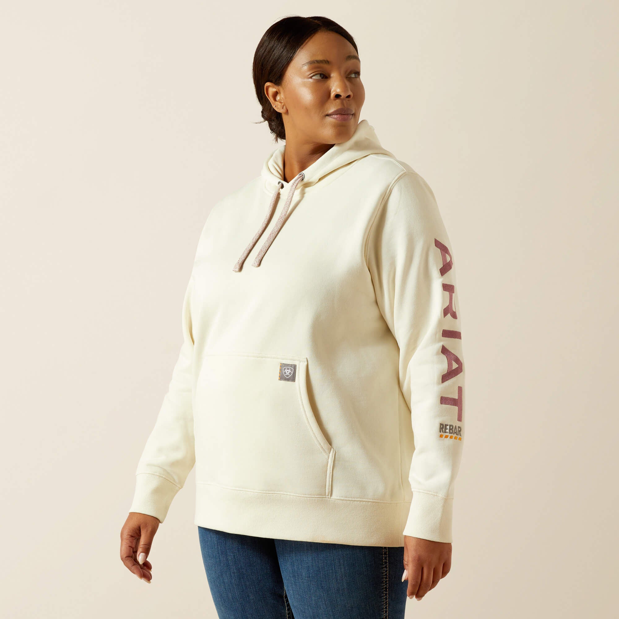 Rebar Graphic Hoodie Women - VANILLA ICE/ORCHID HAZE