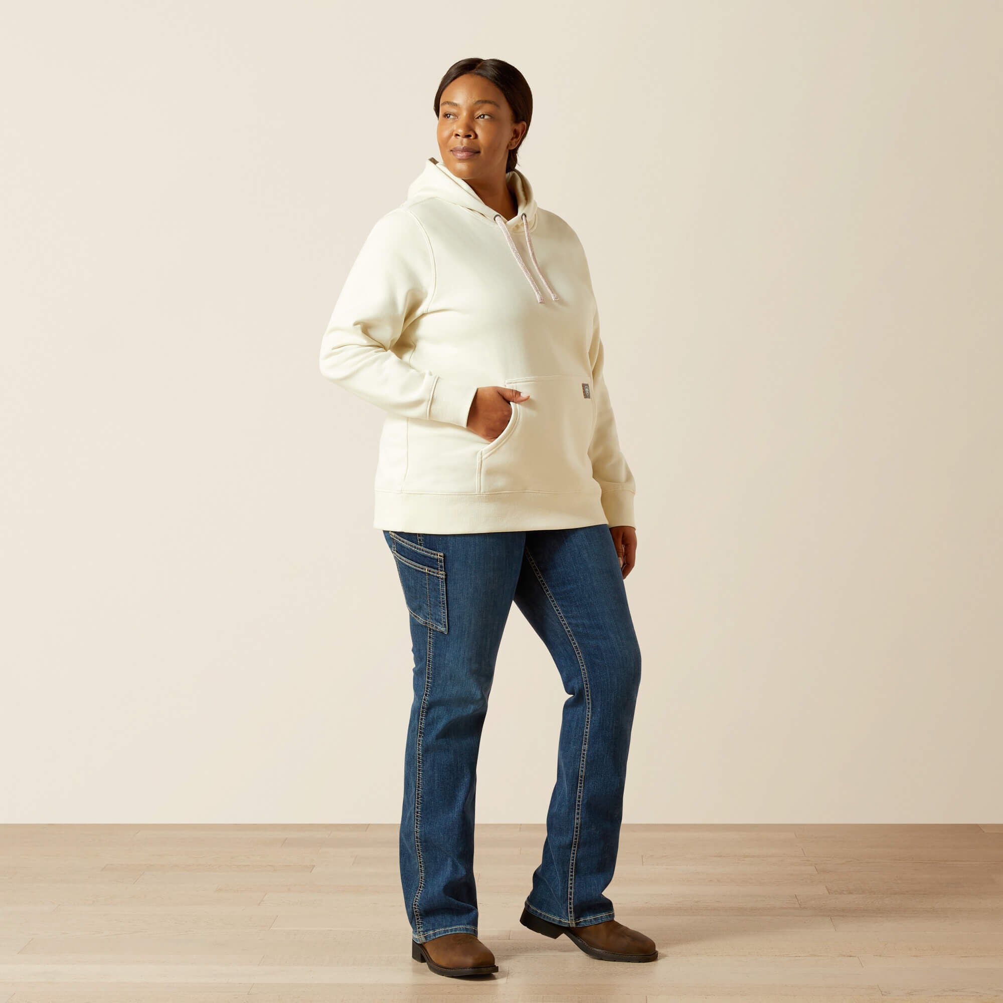 Rebar Graphic Hoodie Women - VANILLA ICE/ORCHID HAZE