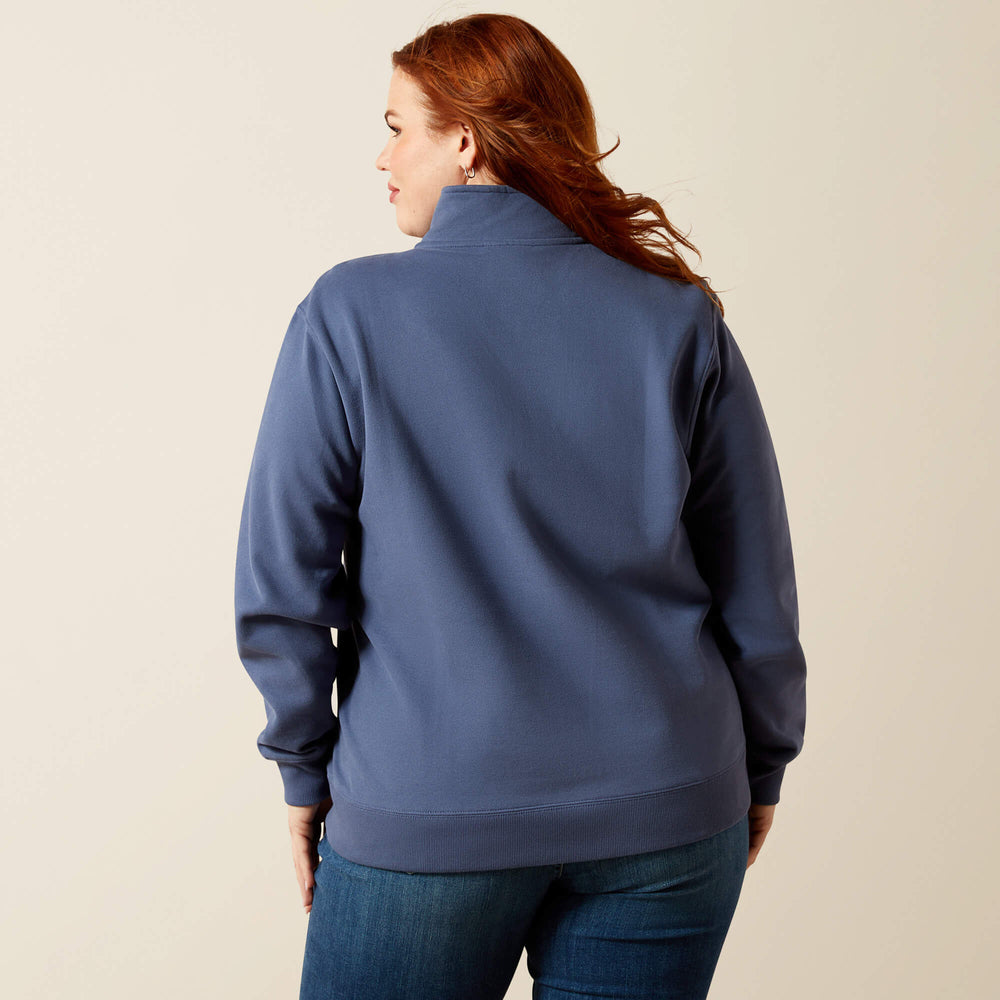 Quarry 1/2 Zip Sweatshirt Women - VINTAGE INDIGO
