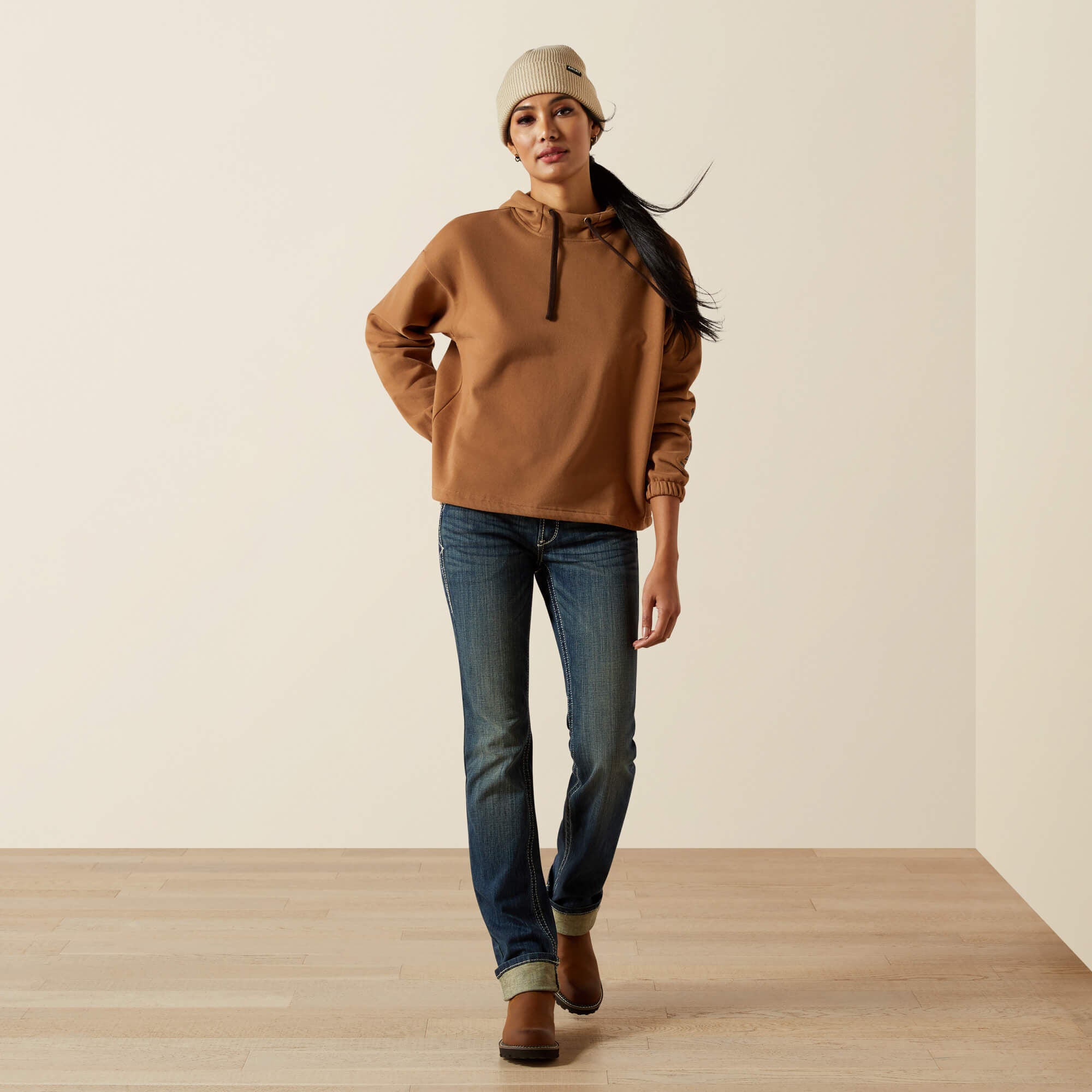 Essential Hoodie Women - TOASTED COCONUT