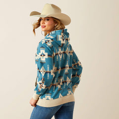 Ariat Logo 2.0 Hoodie Women - AGAVE SOUTHWEST PRINT