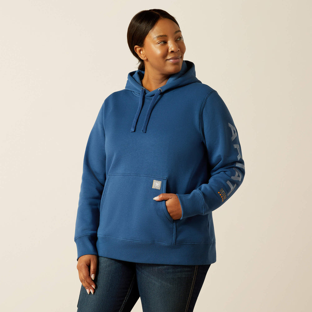 Rebar Graphic Hoodie Women - ENSIGN BLUE/ENDLESS SKY