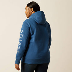 Rebar Graphic Hoodie Women - ENSIGN BLUE/ENDLESS SKY