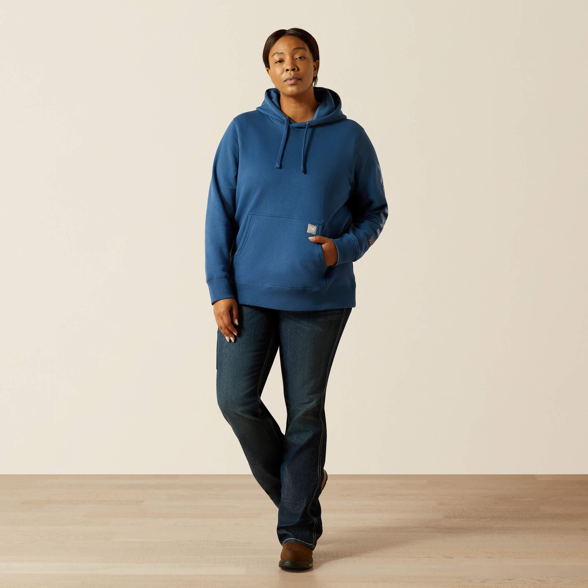 Rebar Graphic Hoodie Women - ENSIGN BLUE/ENDLESS SKY
