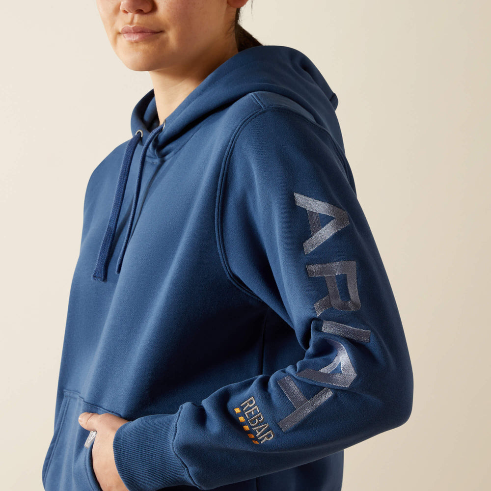 Rebar Graphic Hoodie Women - ENSIGN BLUE/ENDLESS SKY