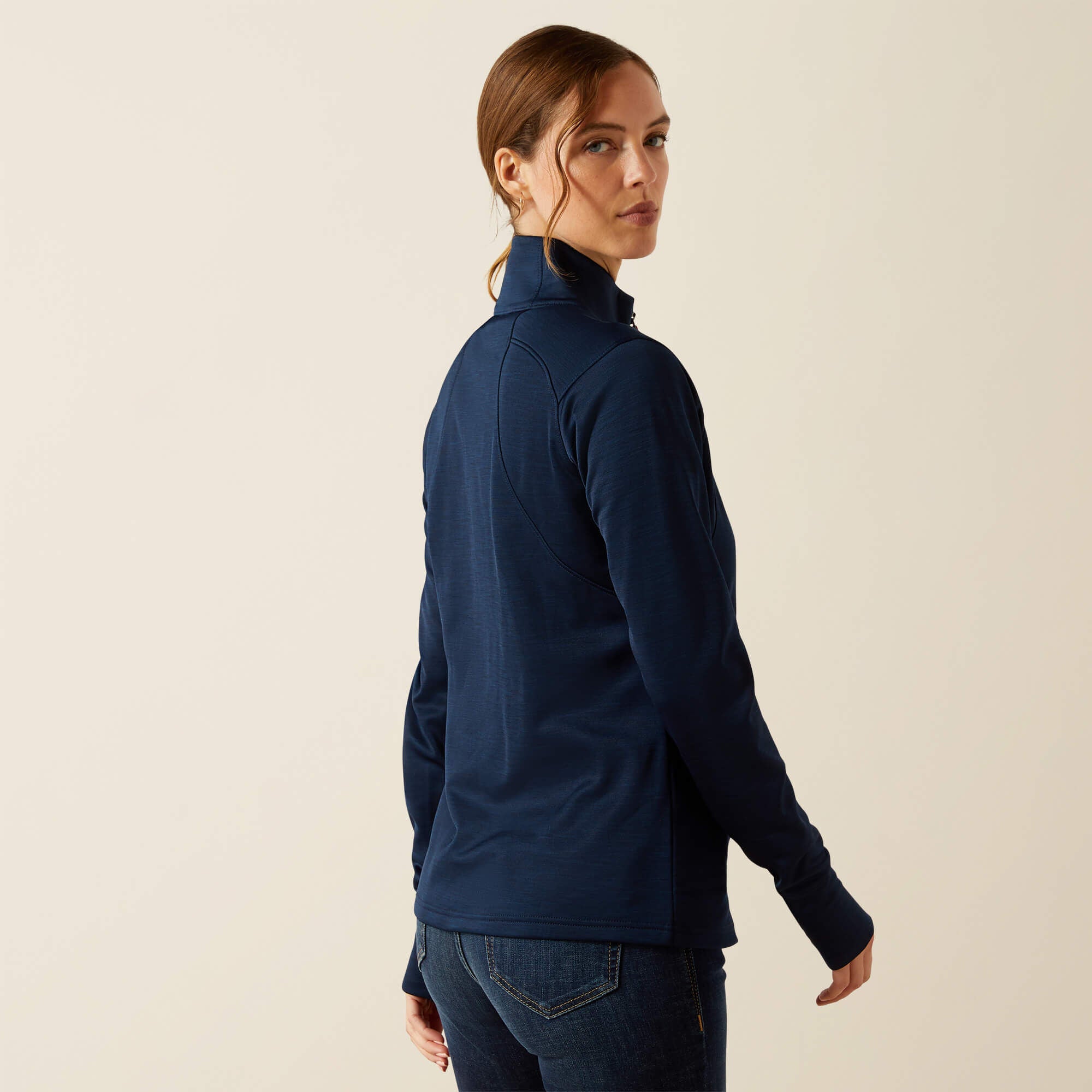 Team EQ 1/2 Zip Pullover Women - NAVY