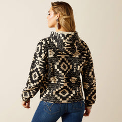 Essential Hoodie Women - BLACK SOUTHWEST PRINT
