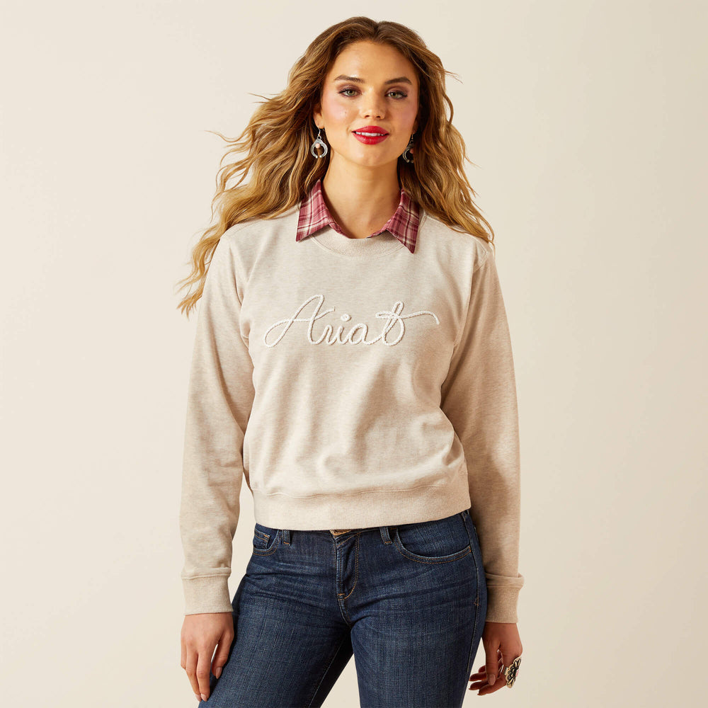 Essential Crew Sweatshirt Women - OATMEAL
