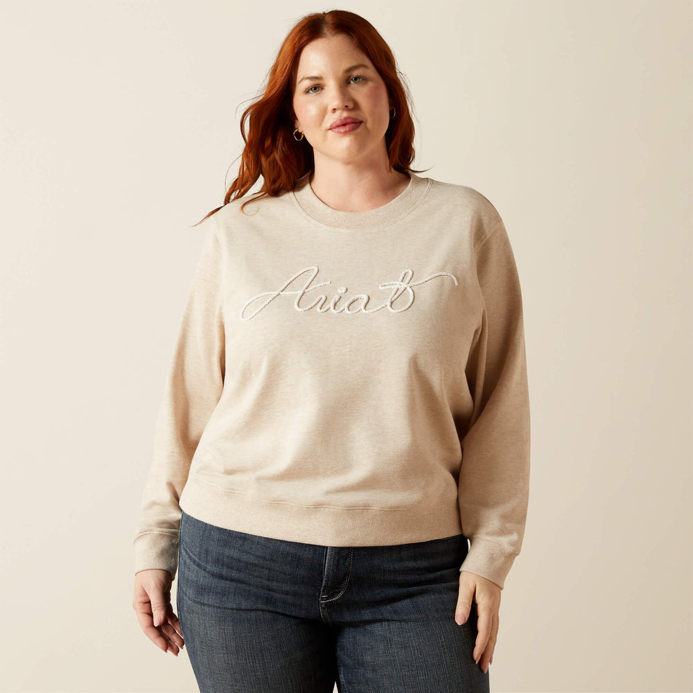 Essential Crew Sweatshirt Women - OATMEAL