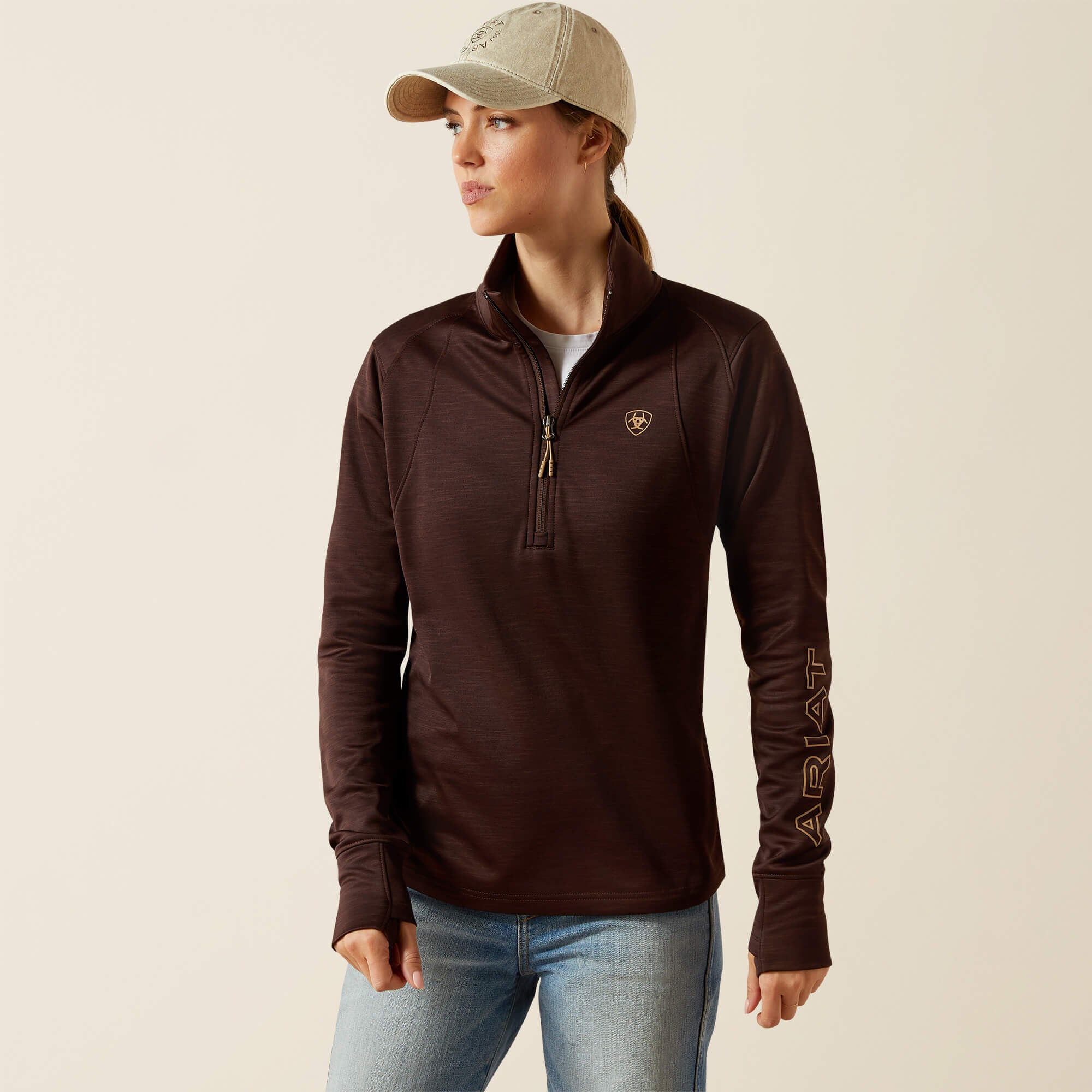 Team EQ 1/2 Zip Pullover Women - JAVA