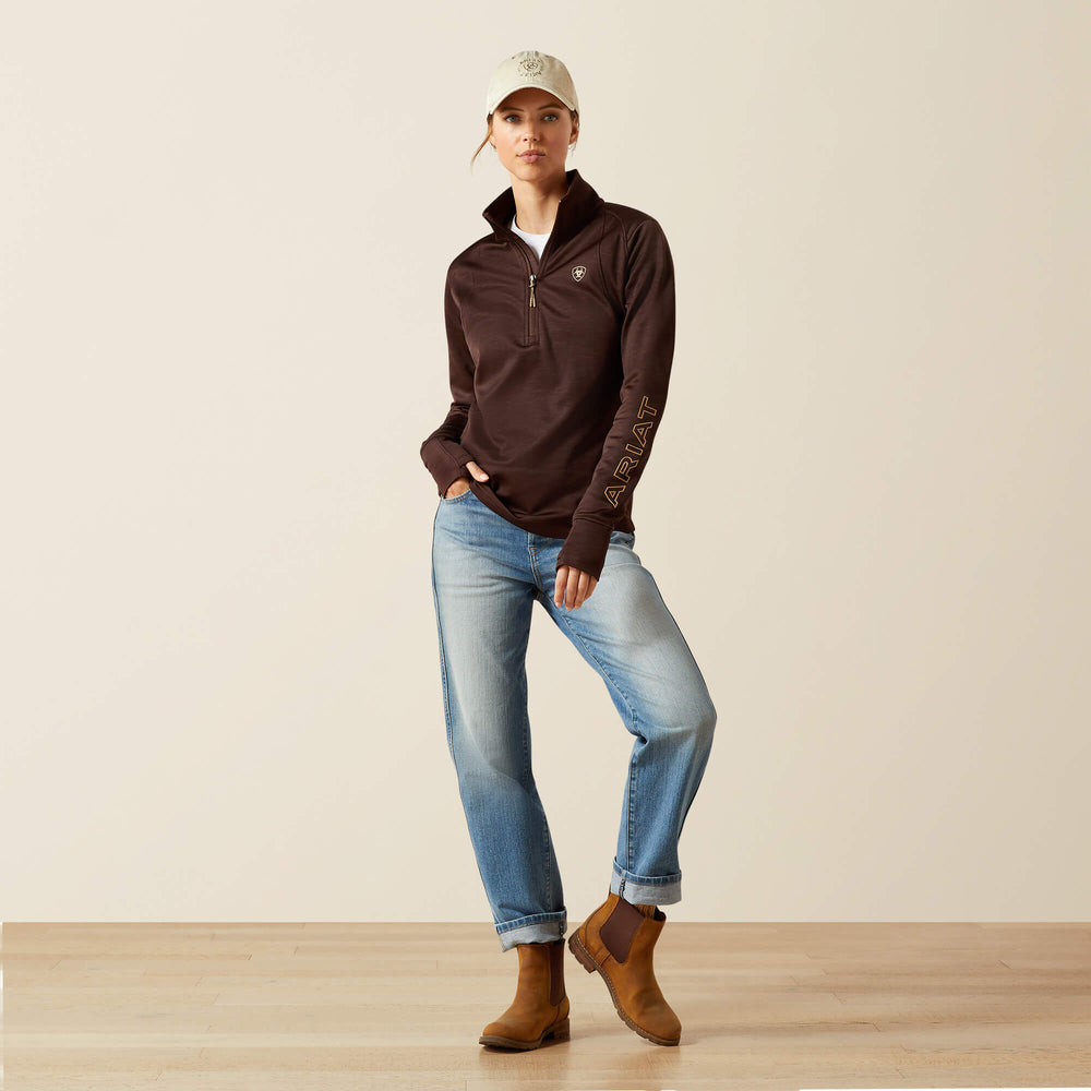 Team EQ 1/2 Zip Pullover Women - JAVA
