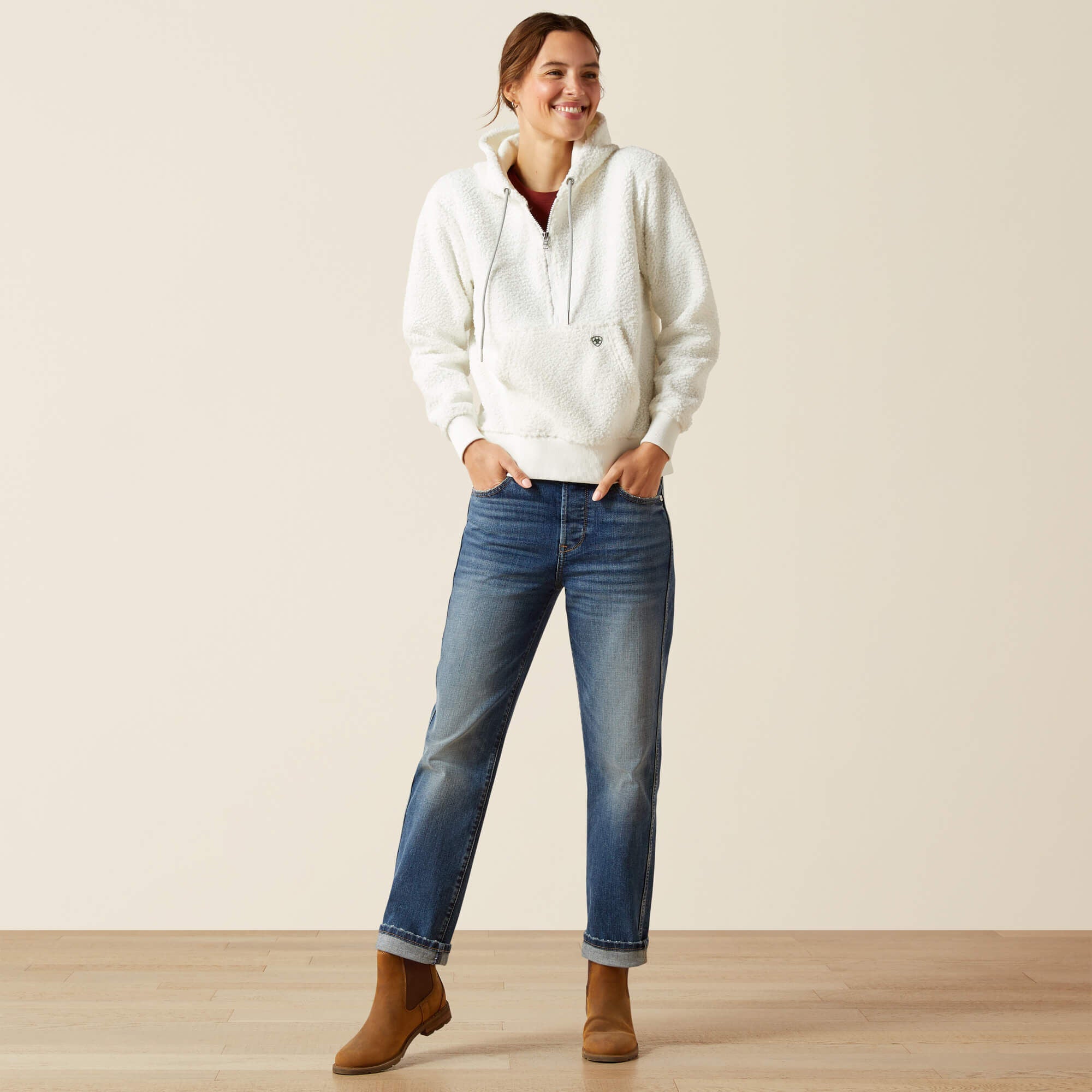 Orinda Hoodie Women - STAR WHITE