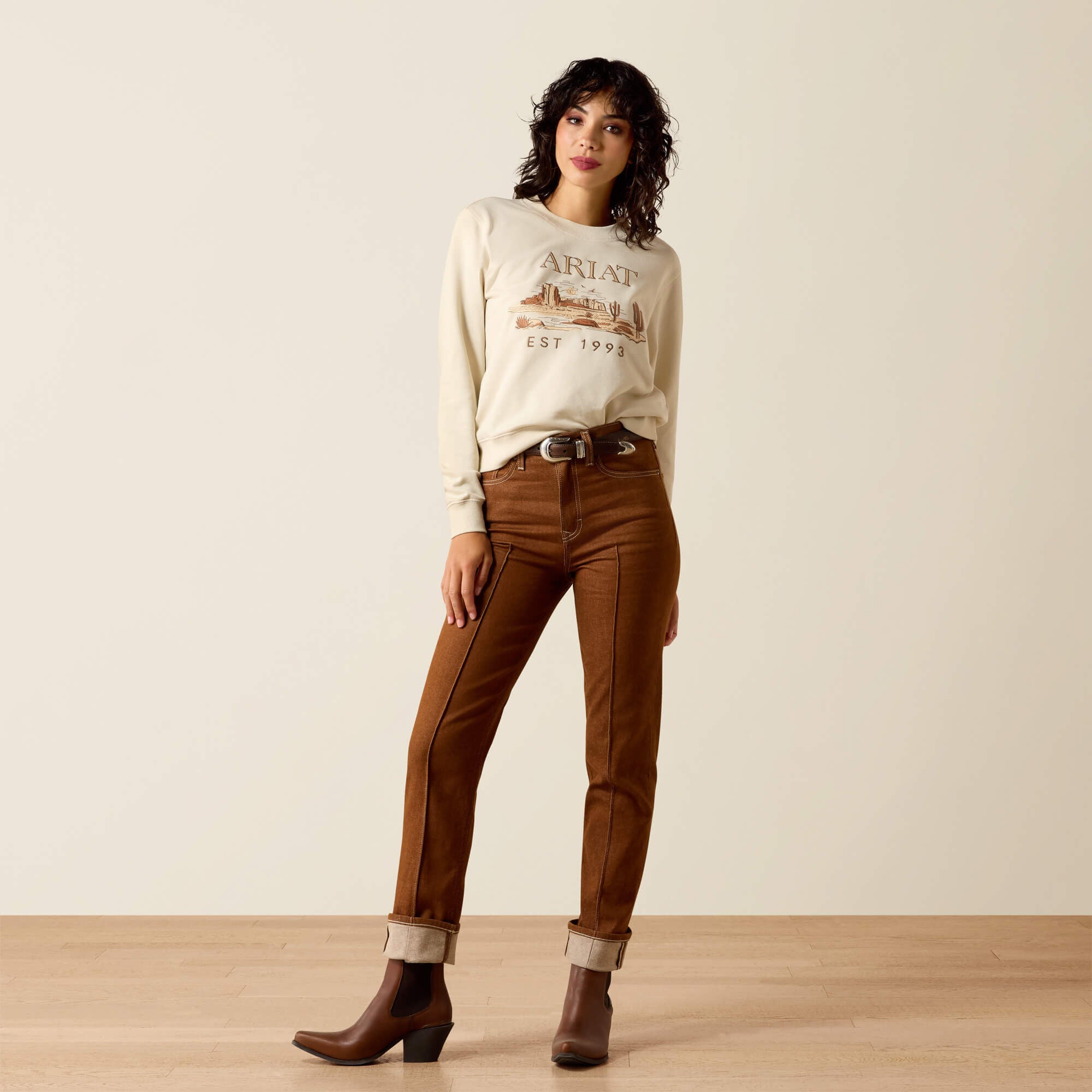 Essential Crew Sweatshirt Women - SUMMER SAND