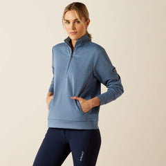 Montadale 1/2 Zip Pullover Women - CHINA BLUE
