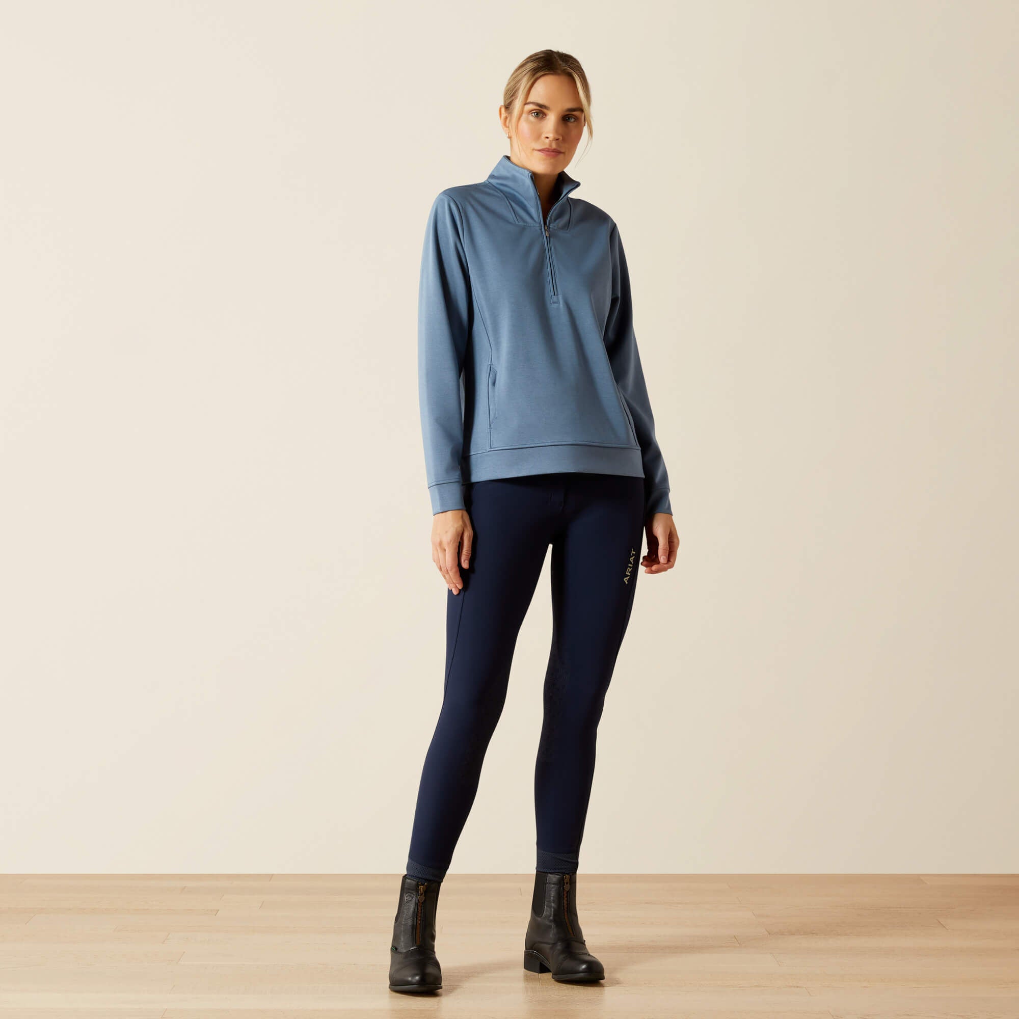 Montadale 1/2 Zip Pullover Women - CHINA BLUE