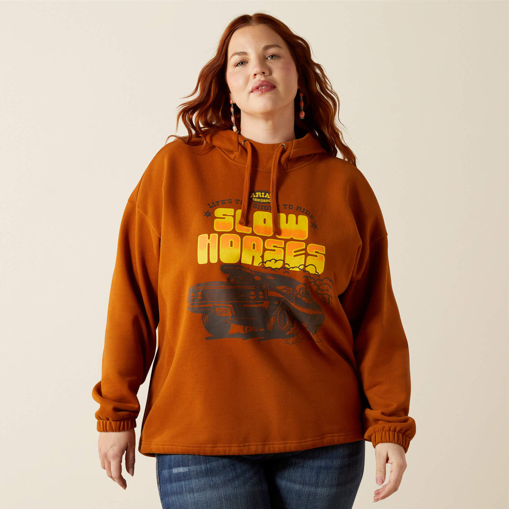 Essential Sendero Slow Horses Hoodie Women - GLAZED GINGER