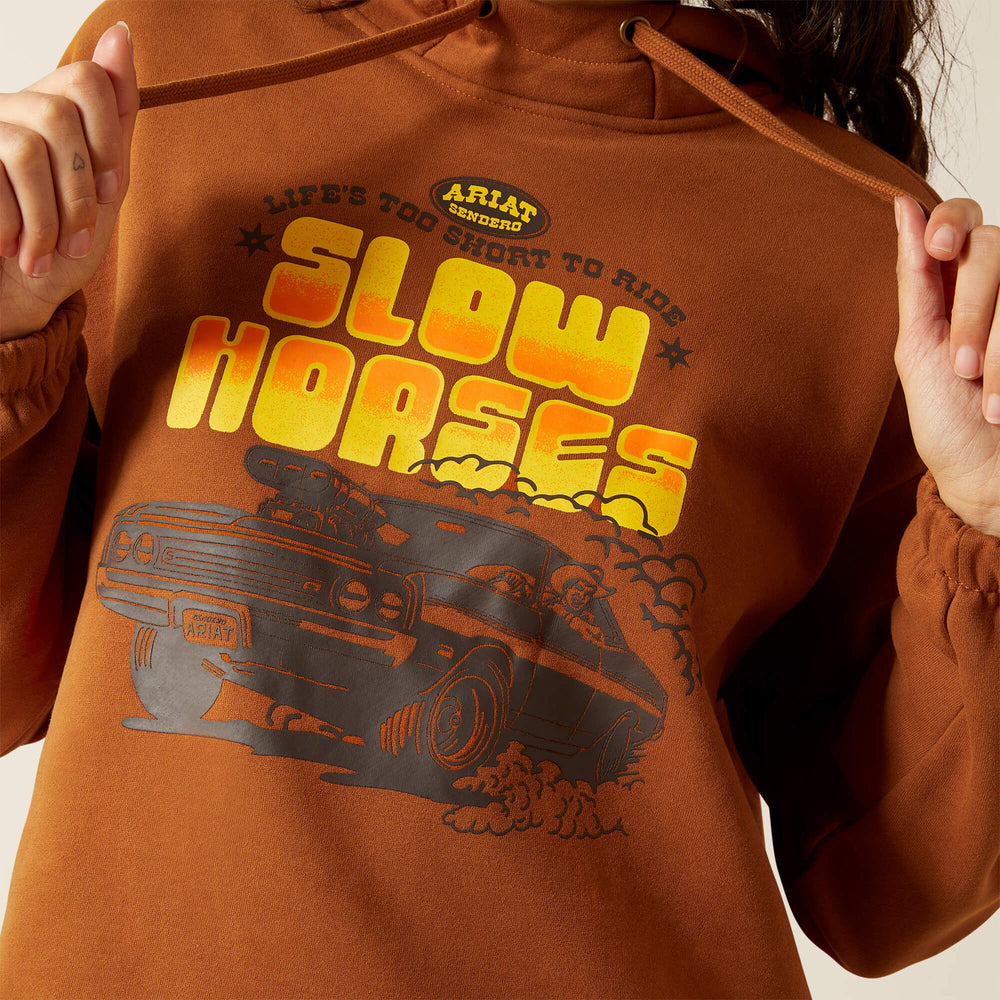 Essential Sendero Slow Horses Hoodie Women - GLAZED GINGER