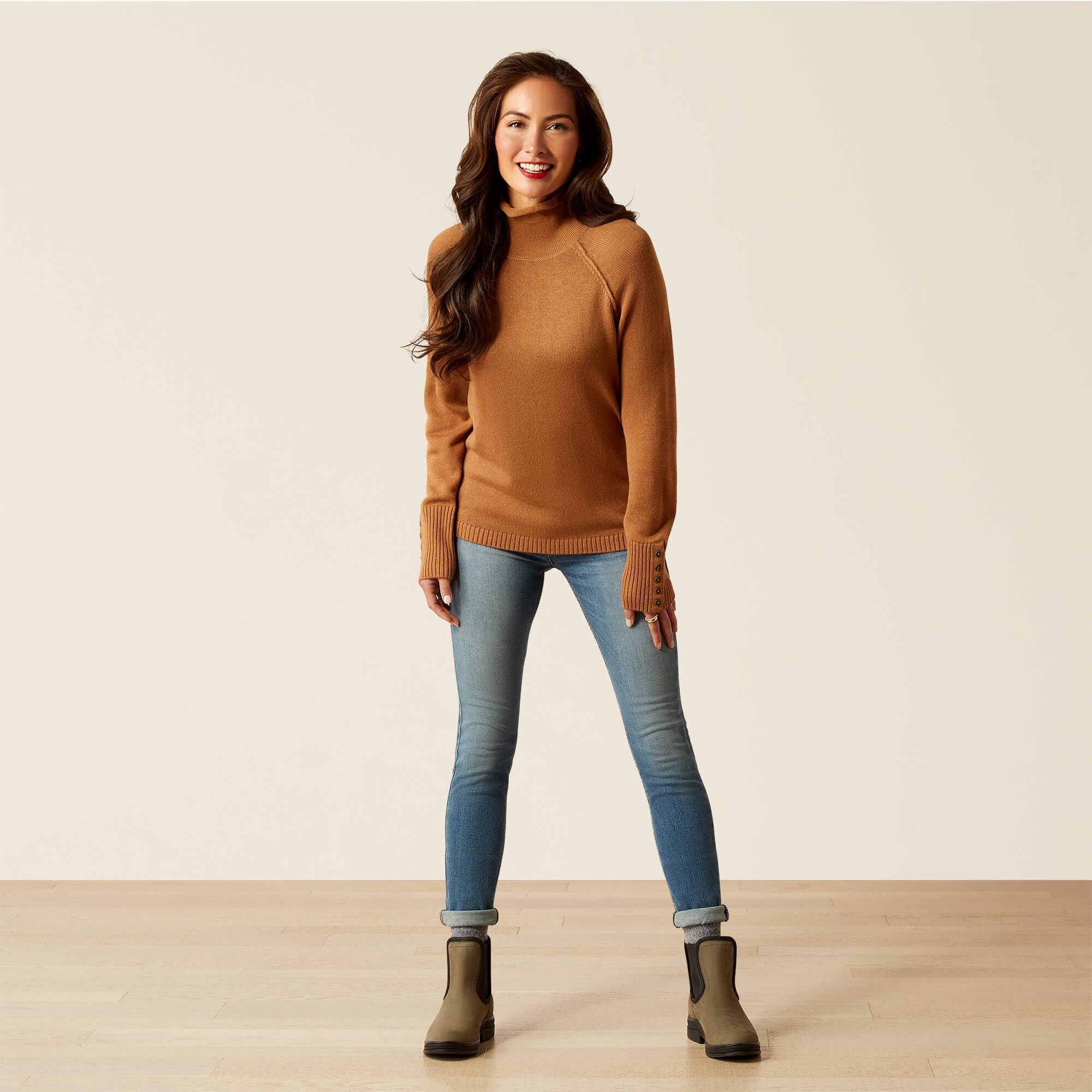 Bahia Sweater Women - CAMEL