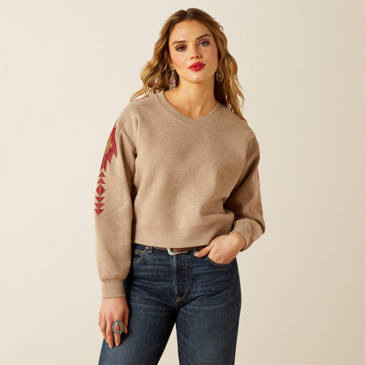 Tatonka Sweatshirt Women - BROWN HEATHER