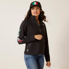 Classic Team Softshell MEXICO Jacket Women - BLACK