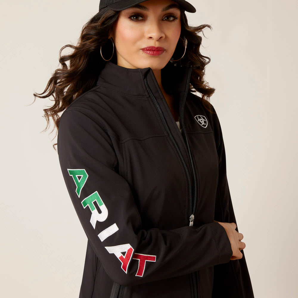 Classic Team Softshell MEXICO Jacket Women - BLACK