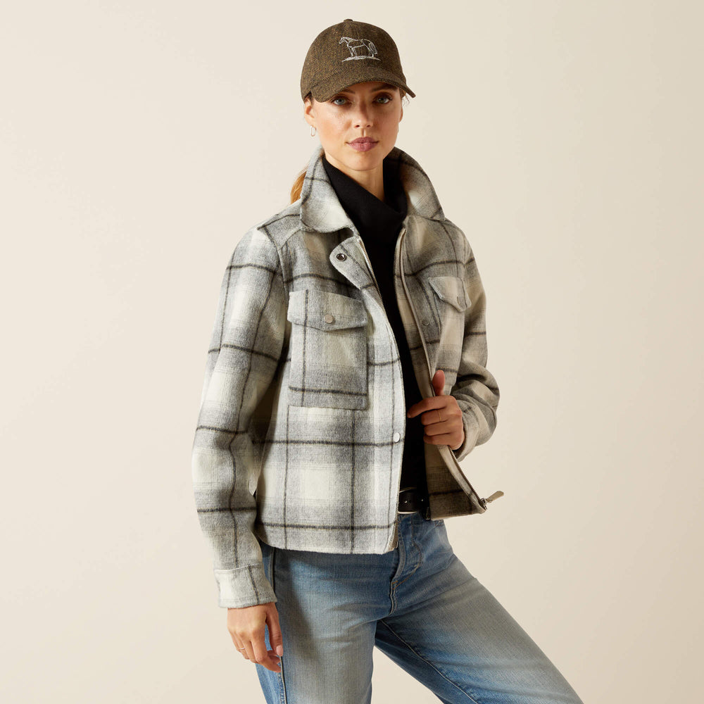 Warrington Jacket Women - GREY PLAID