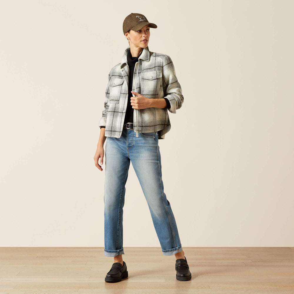 Warrington Jacket Women - GREY PLAID