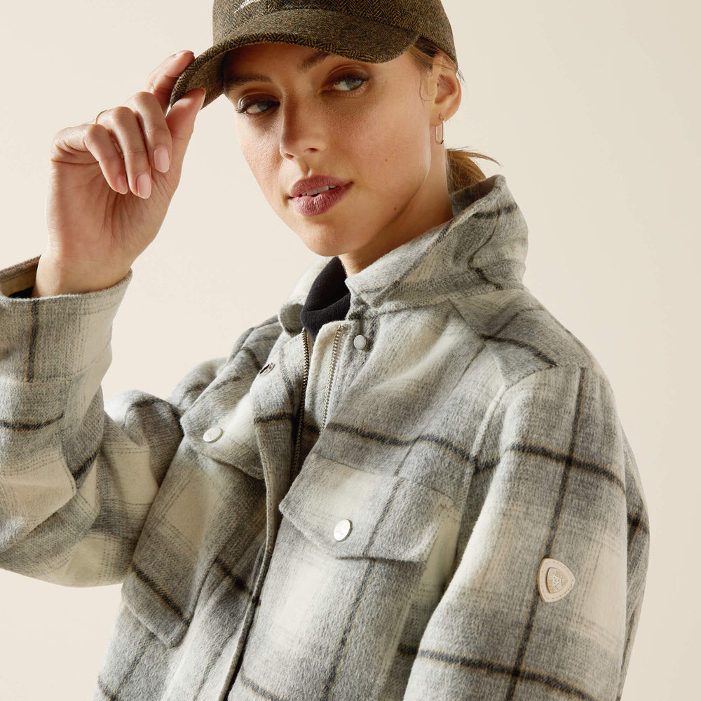 Warrington Jacket Women - GREY PLAID