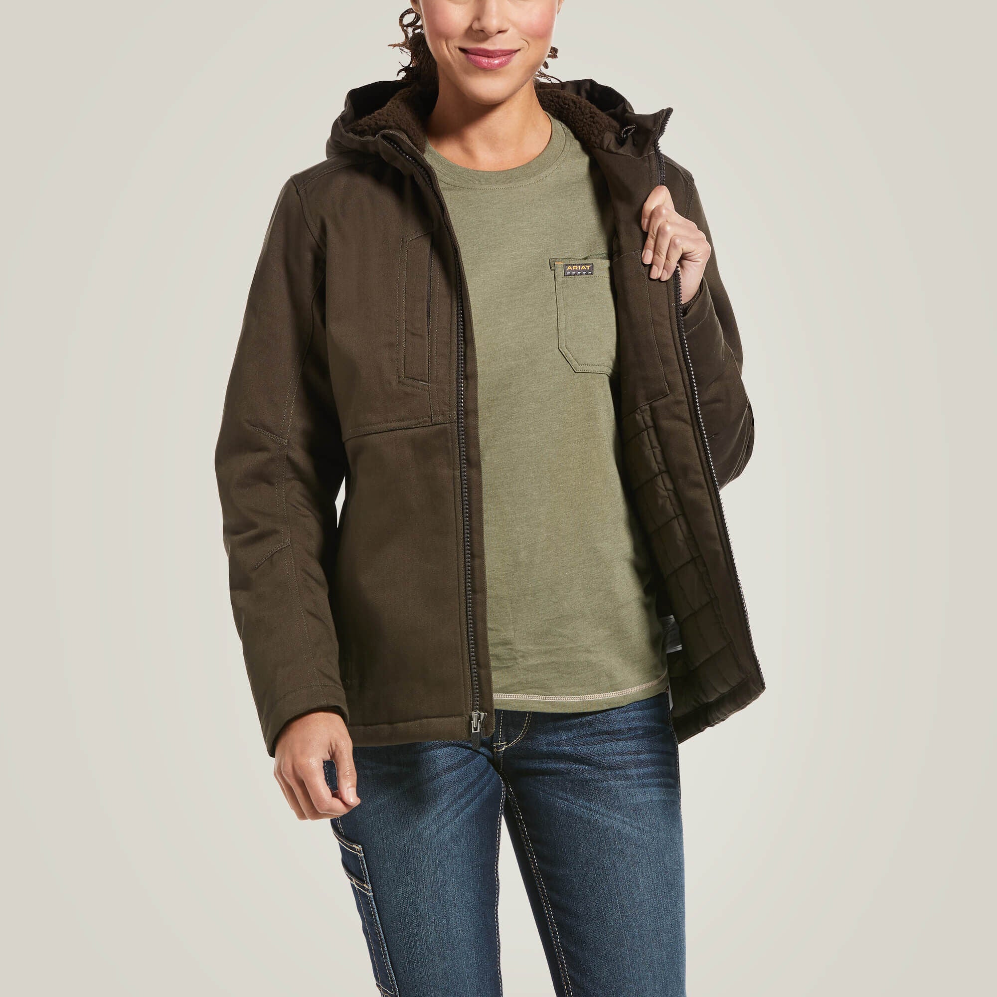Rebar DuraCanvas Insulated Jacket Women - WREN