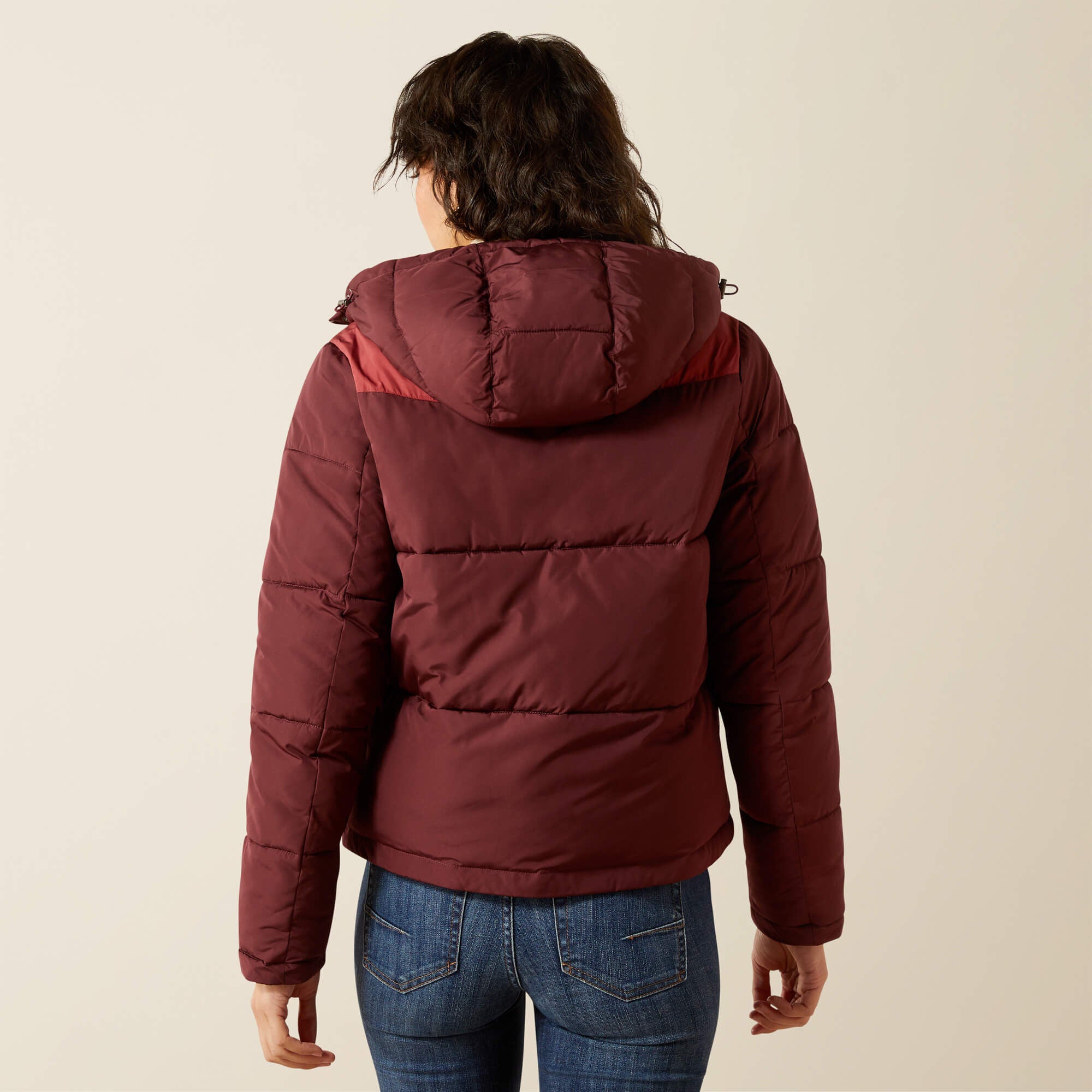Frontier Puffer Jacket Women - WINDSOR WINE/BURNT RUSSET