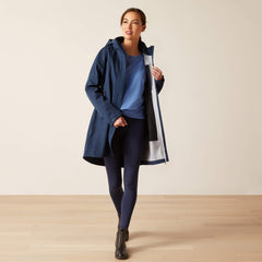 Coastal Long Waterproof Parka Women - NAVY