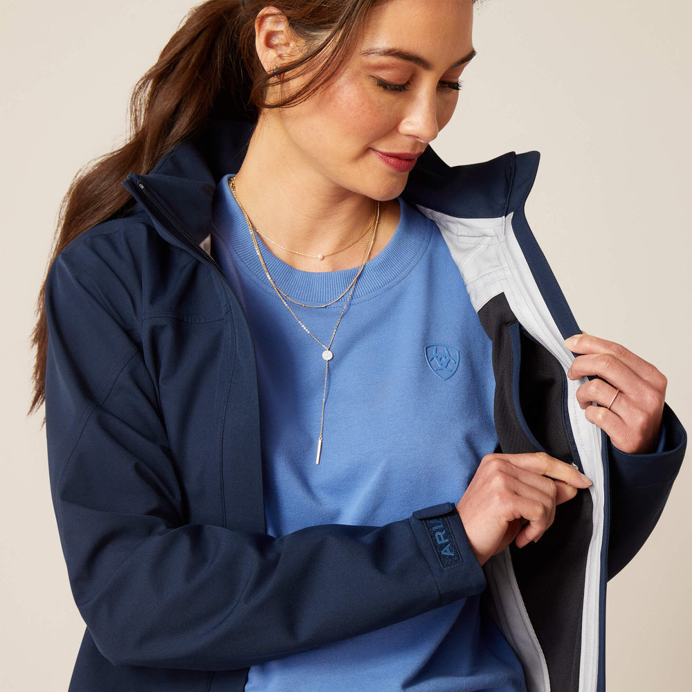 Coastal Long Waterproof Parka Women - NAVY