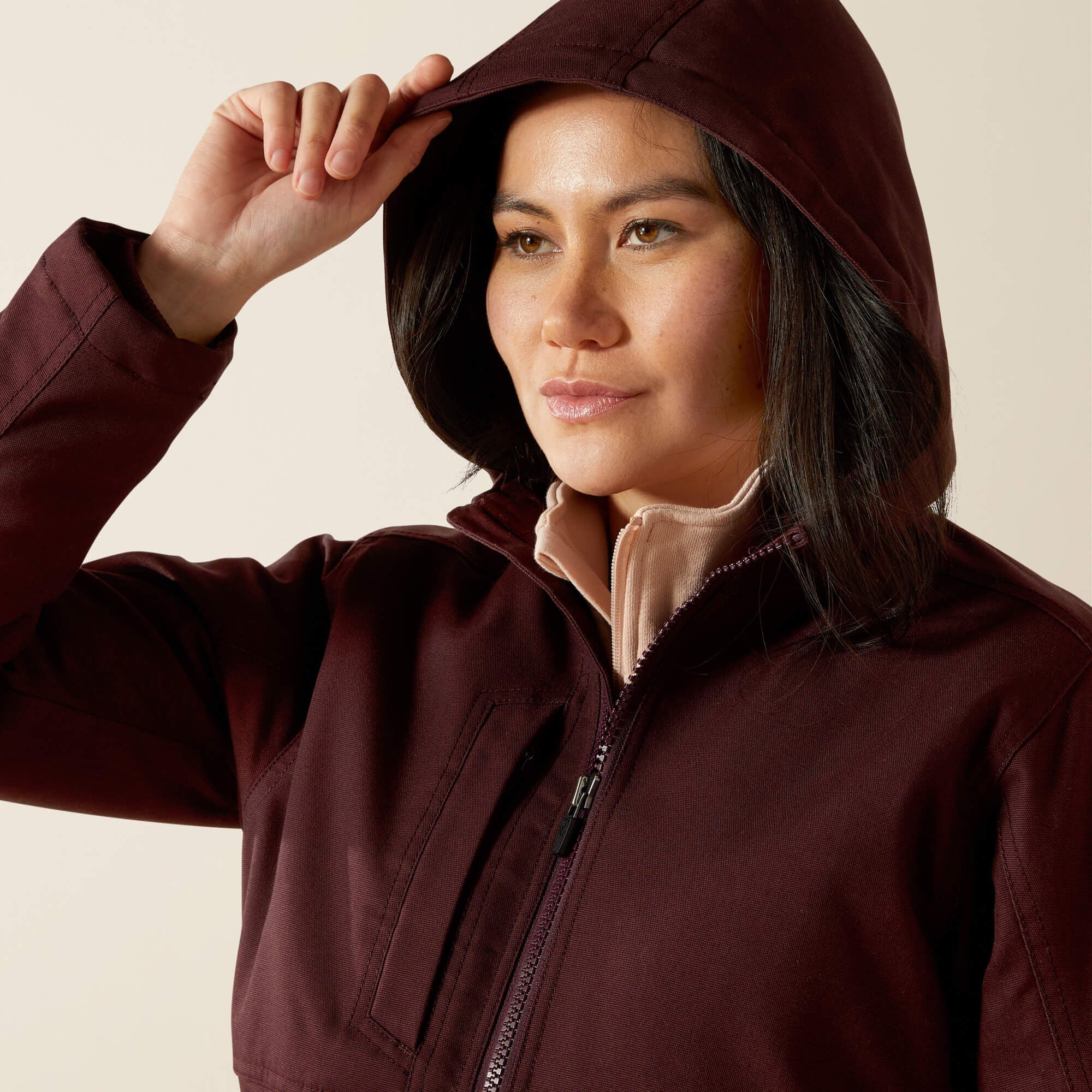 Rebar DuraCanvas Insulated Jacket Women - FUDGE
