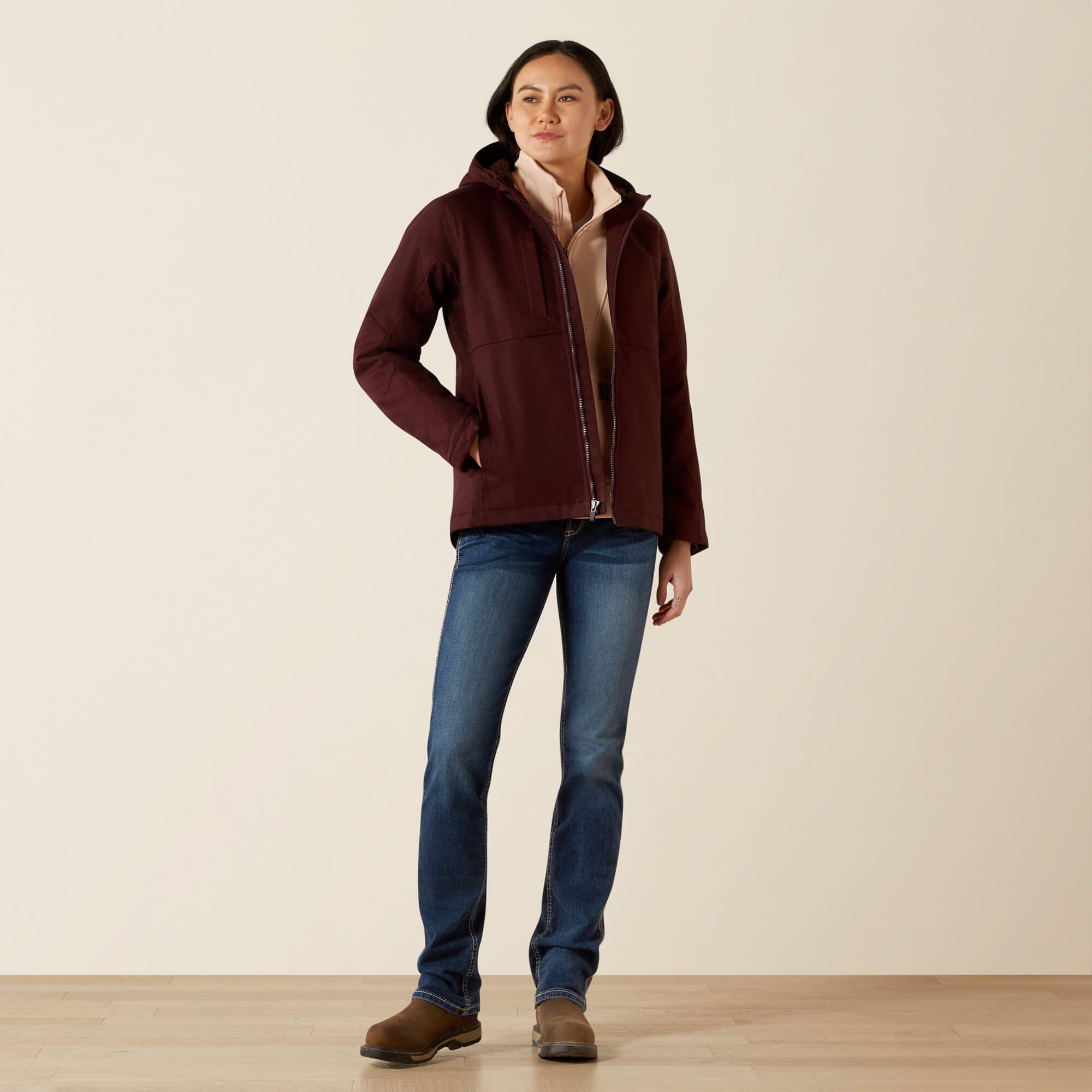 Rebar DuraCanvas Insulated Jacket Women - FUDGE