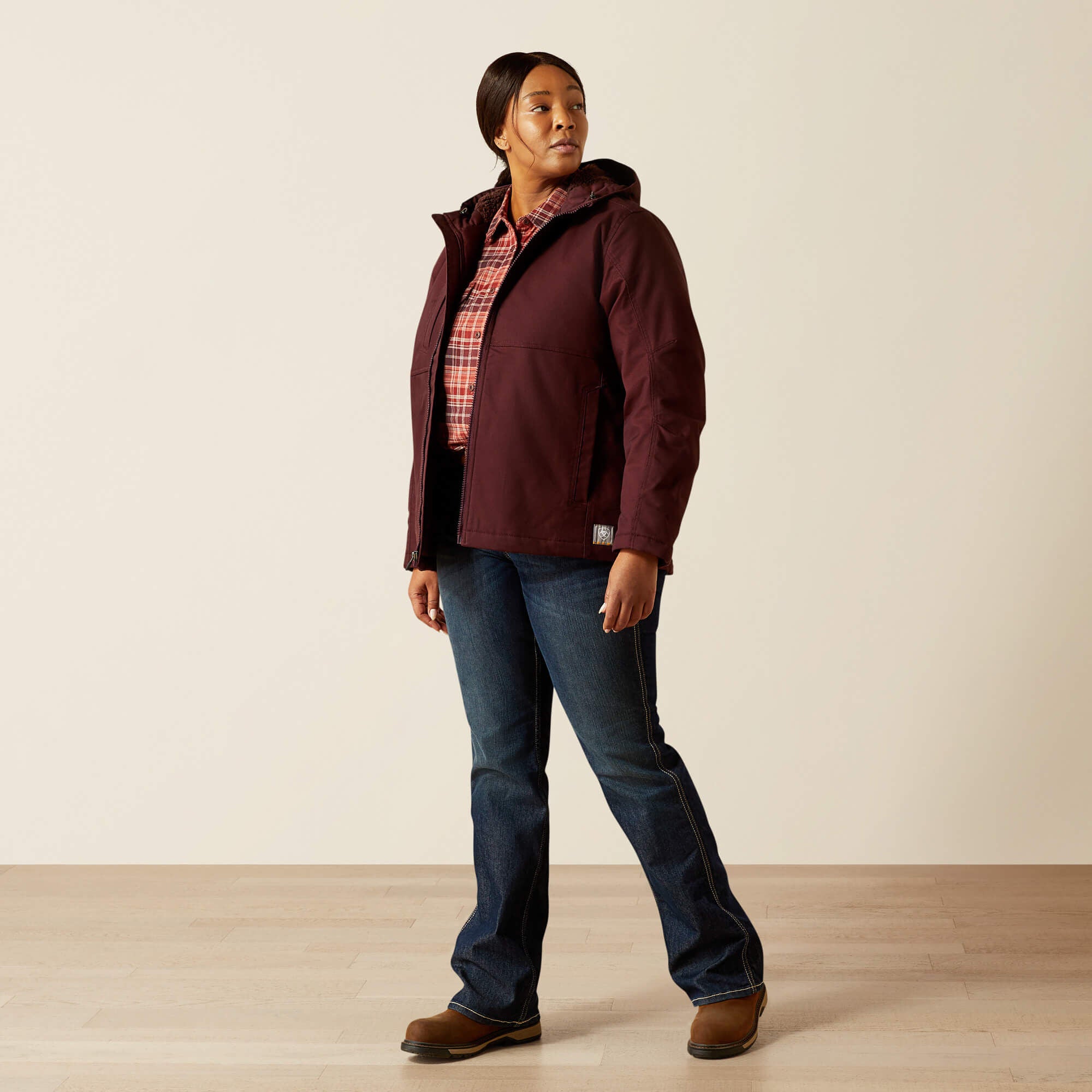 Rebar DuraCanvas Insulated Jacket Women - FUDGE