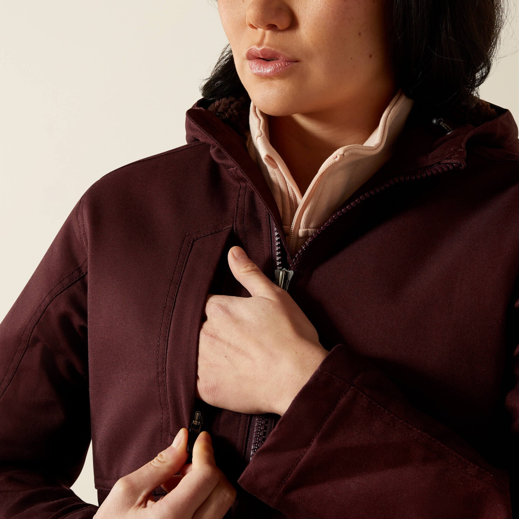 Rebar DuraCanvas Insulated Jacket Women - FUDGE