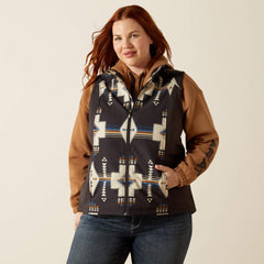 Ariat Logo Softshell Print Vest Women - THORNSTONE PRINT