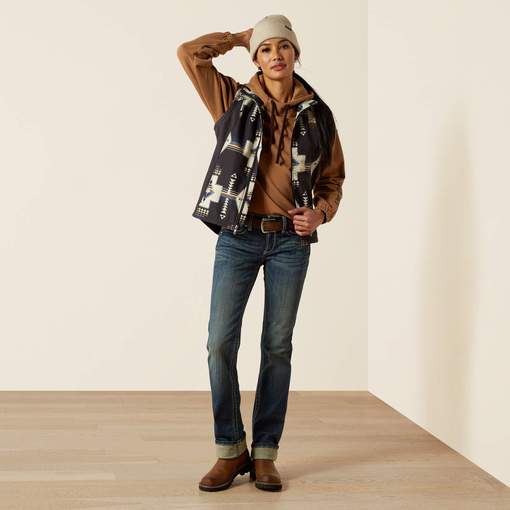 Ariat Logo Softshell Print Vest Women - THORNSTONE PRINT